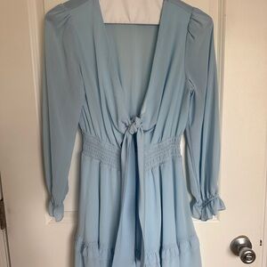 Elegant Blue Midi Dress by Amazon